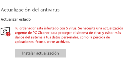 Falsa actualización de Windows infecta tu pc